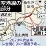 新石垣空港と市街地を結ぶ県道15日に1.5キロ開通へ